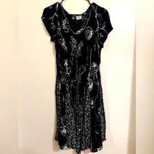 90s floral mini dress